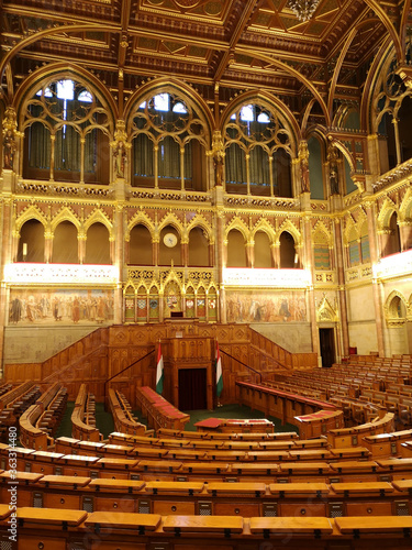 interno del parlamento di Budapest
