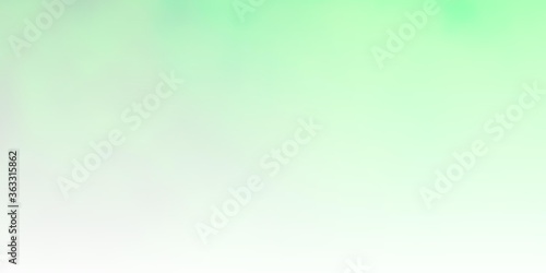 Light Green vector texture with cloudy sky. Abstract colorful clouds on gradient illustration. Template for websites.