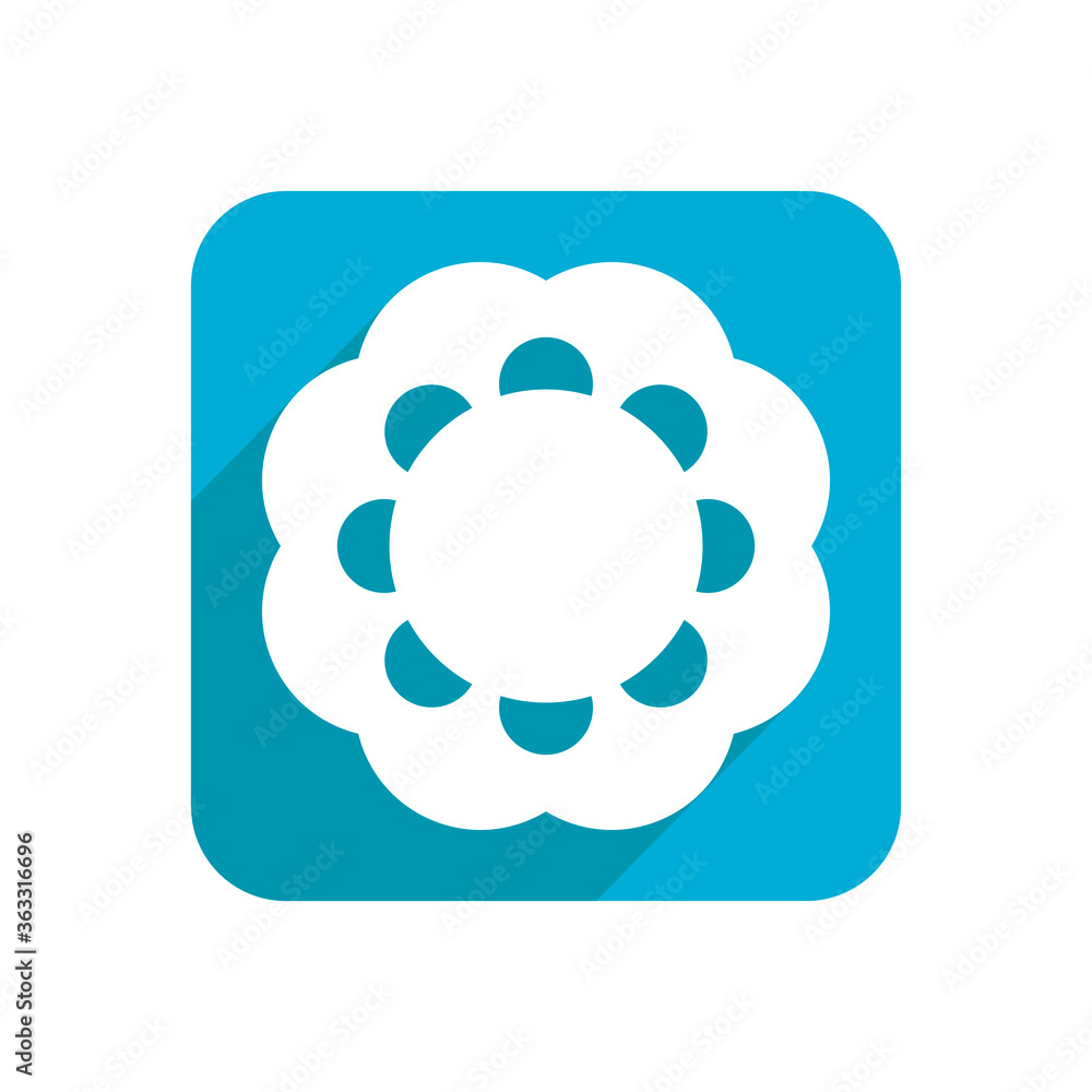 Flower. Flat icon, object isolated on white background. Illustration for design, logo. Flower. Flat icon, object isolated on white background. Illustration for design, logo.
