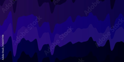 Dark Pink, Blue vector pattern with wry lines. Abstract illustration with gradient bows. Pattern for websites, landing pages.
