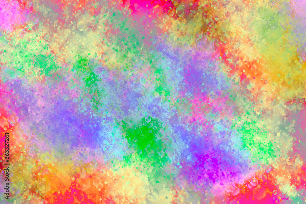 Multi-colored dry smears. Illustration of the concept of the dry paint festival. Multi-colored dry smears. Illustration of the concept of the dry paint festival.