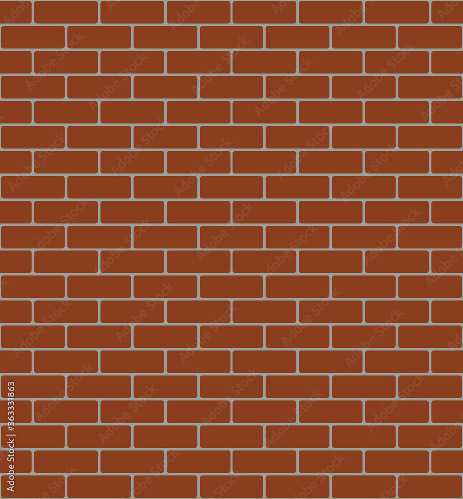 Seamless brown brick wall background. Stock vector illustration. Seamless brown brick wall background. Stock vector illustration.