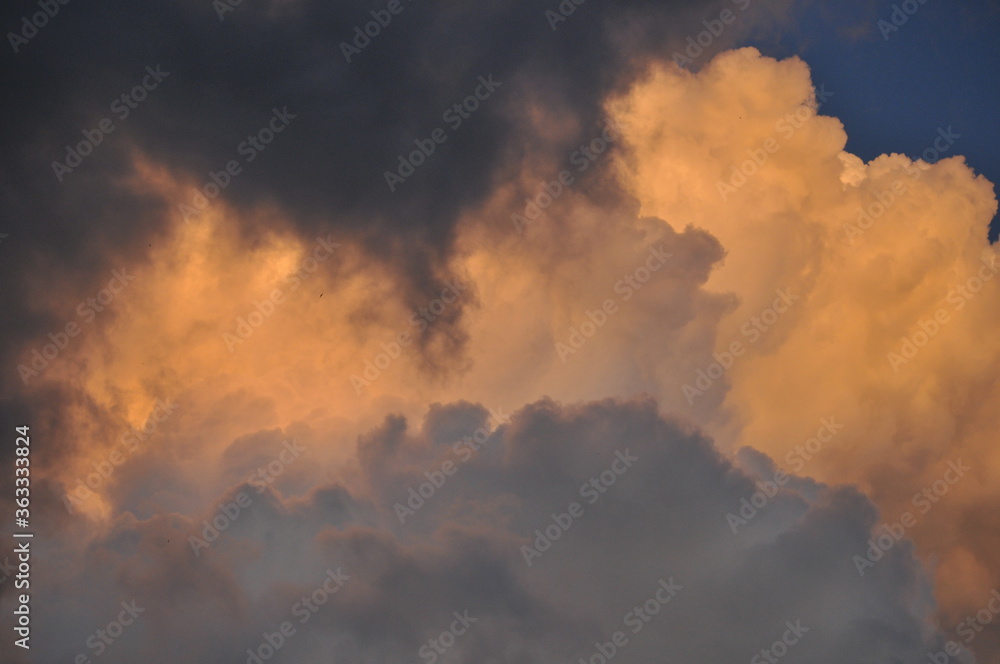 Clouds forming before the storm. Clouds forming before the storm.
