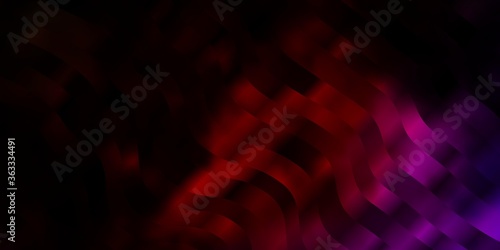 Dark Pink, Red vector background with lines. Abstract illustration with gradient bows. Best design for your posters, banners.