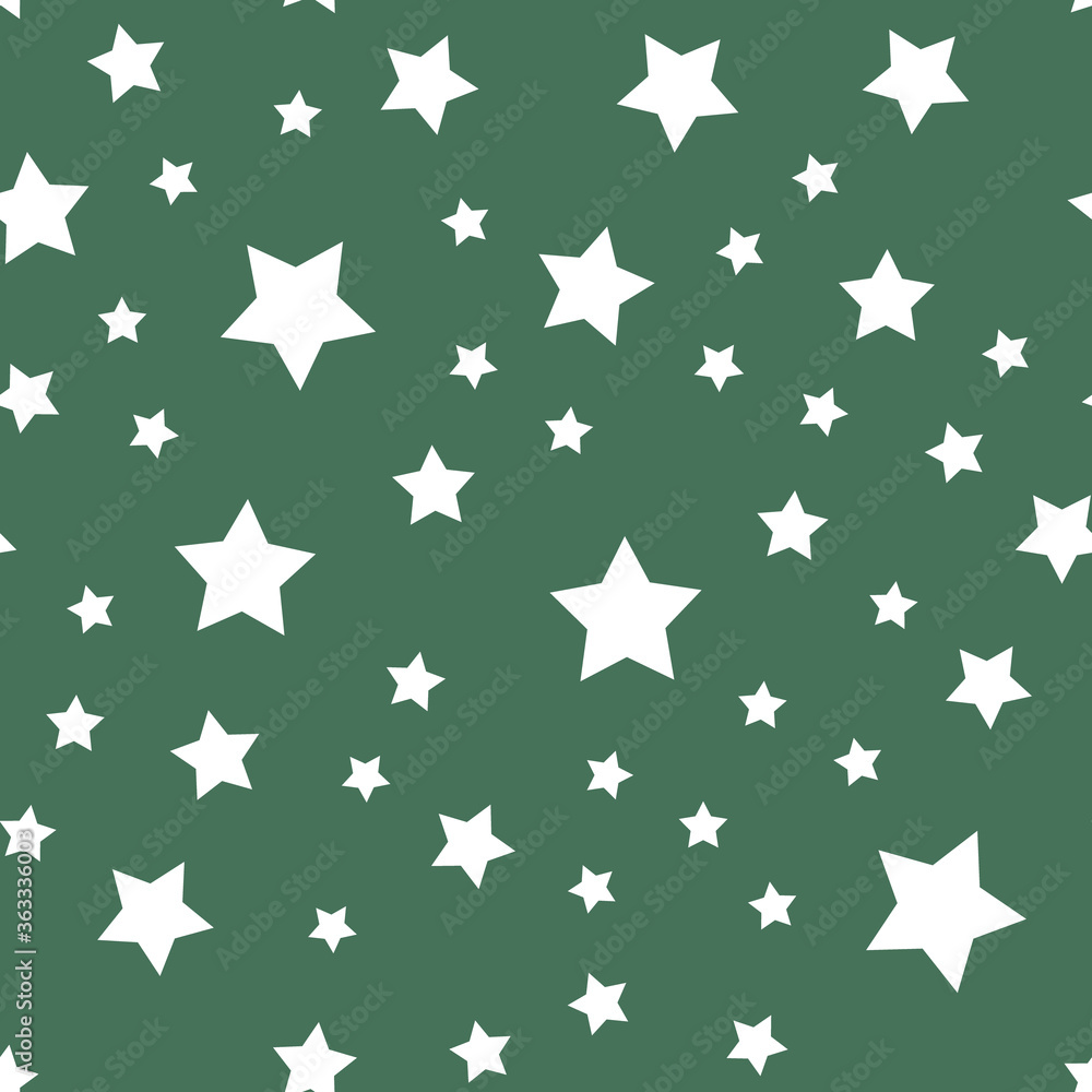 Stars seamless pattern. Backdrop texture for Christmas design. Continuous background.