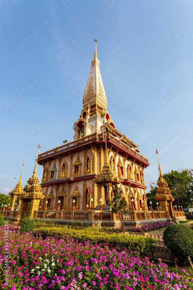 Naklejka premium Wat Chalong Thai Temple Phuket Thailand