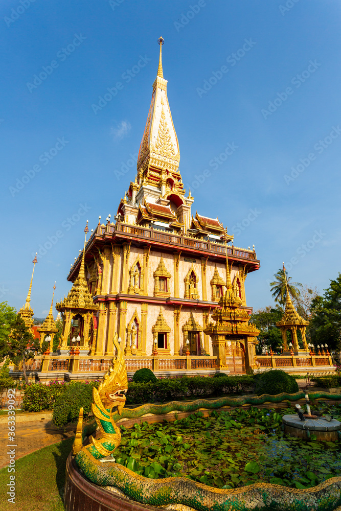 Naklejka premium Wat Chalong Thai Temple Phuket Thailand