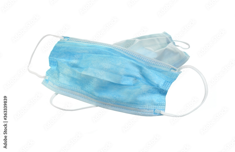 Medical protective mask on white background. Health care Medical protective mask on white background. Health care