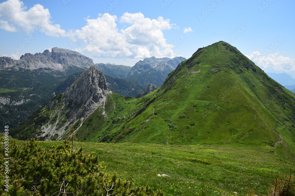 Obraz premium Carnia - monte Pizzul e la forca di Lanza