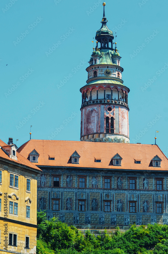 A beautiful view of Cesky Krumlov city at Austria. A beautiful view of Cesky Krumlov city at Austria.