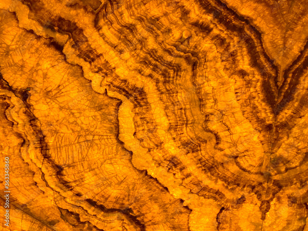 Marble effect pattern in glowing amber color