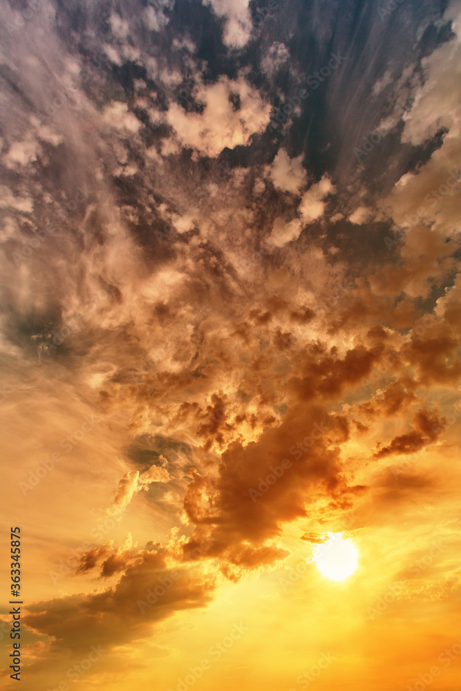 Fototapeta premium Sunset sky