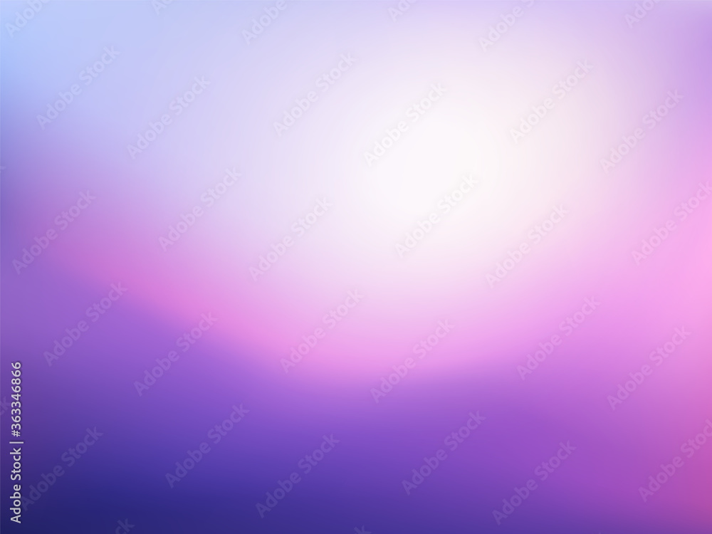 Fototapeta premium Purple white Gradient background. Beauty blurred violet backdrop. Vector illustration for your graphic design, banner, poster, card
