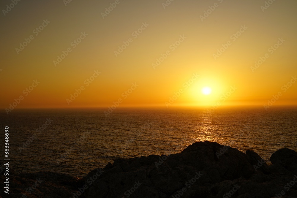 Sunset at Cabo Sao Vicente