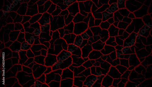 Abstract background in black and red tones with cracks.