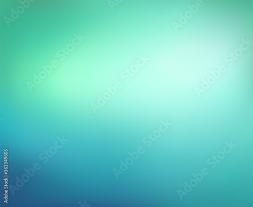 Abstract teal background. Blurred turquoise water backdrop. Vector illustration for your graphic design, banner, summer or aqua poster, wedsite