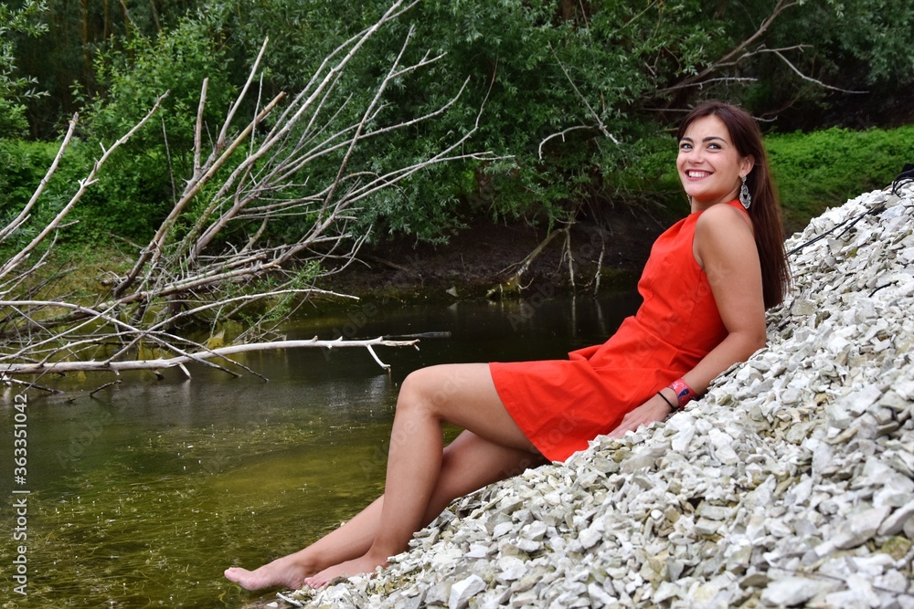 Fototapeta premium Magnifique sourire d'une femme