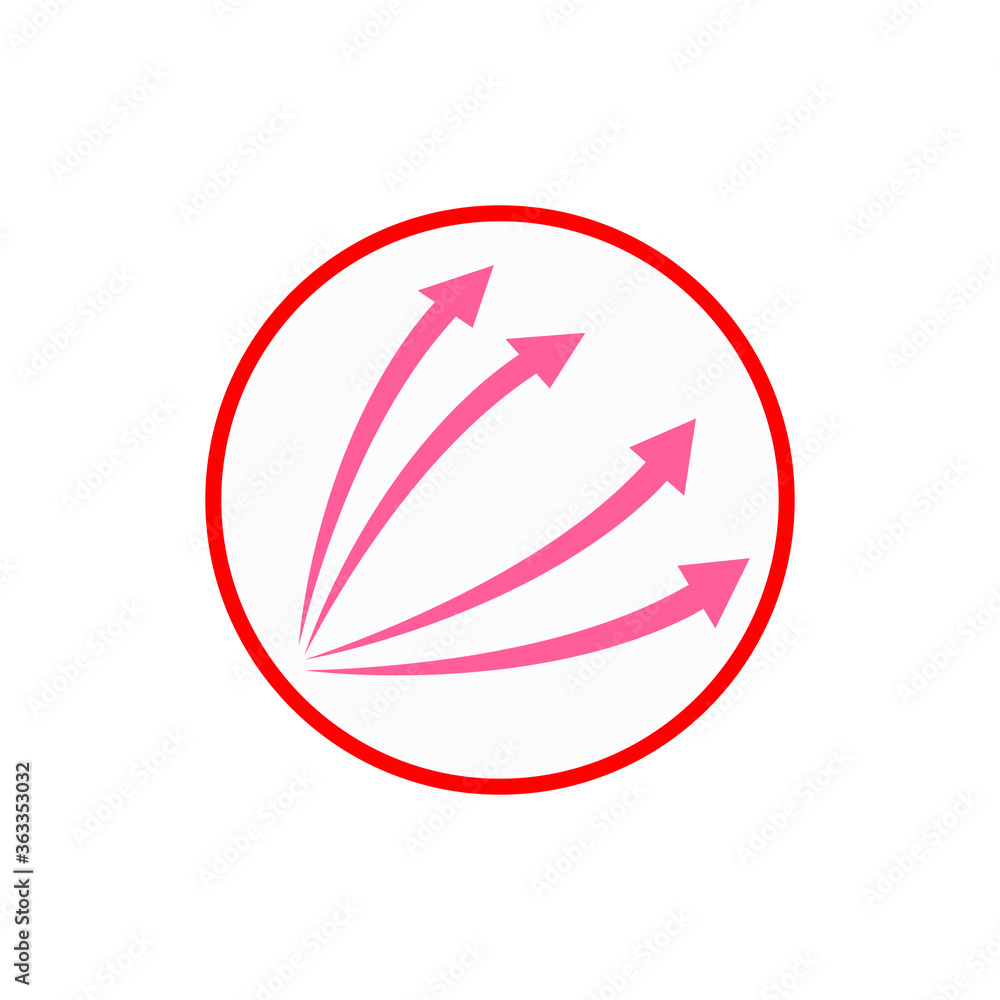 rising red arrows in a circle vector illustration
rising red arrows in a circle vector illustration