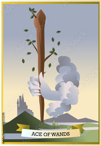 tarot card minor arcana ace of wands
