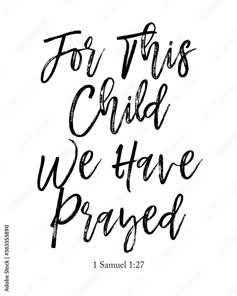 For This Child We Have Prayed Wall Art Nursery Decor Sign For This Child We Have Prayed Wall Art Nursery Decor Sign
