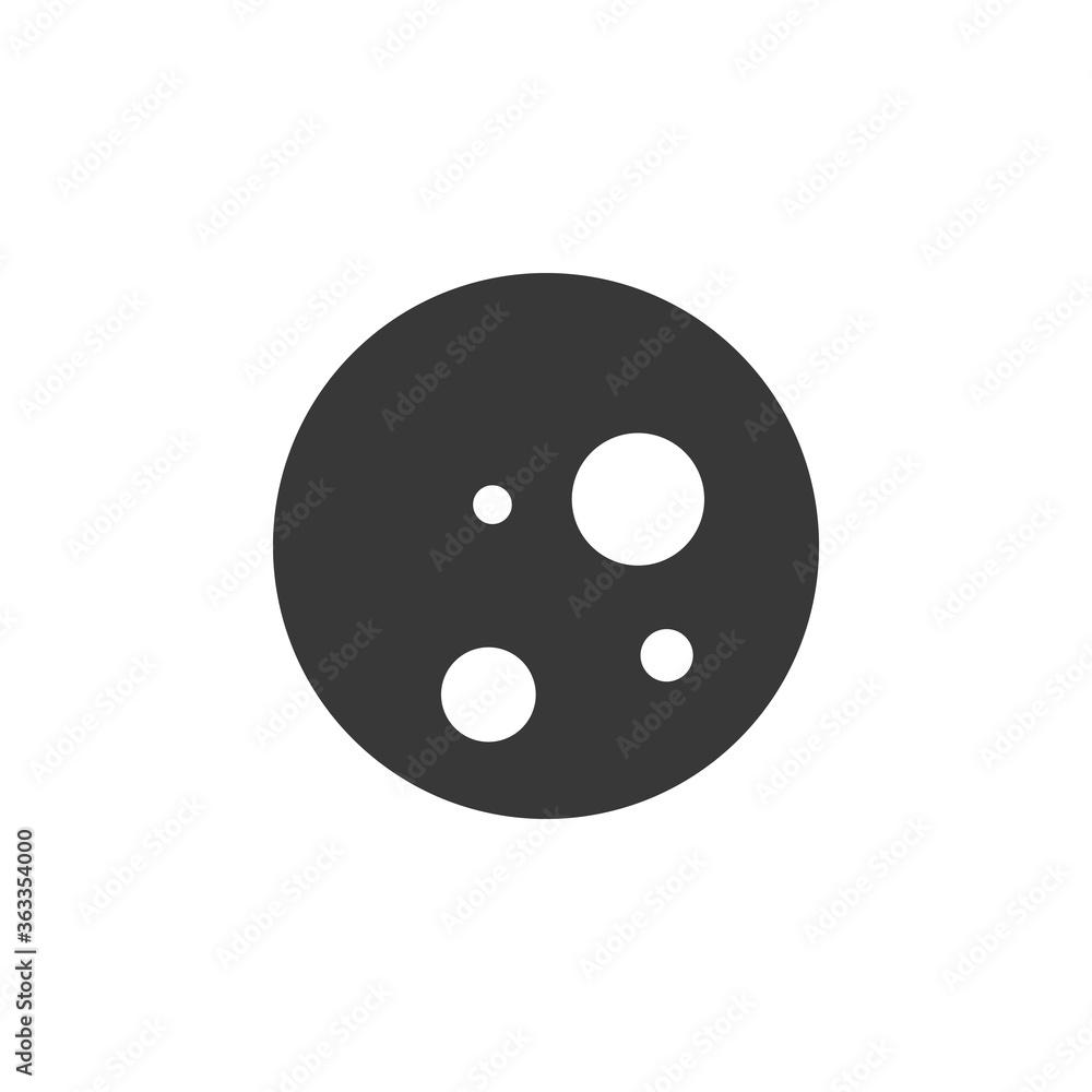 Moon phase. Full Moon. Icon. Weather glyph vector illustration Moon phase. Full Moon. Icon. Weather glyph vector illustration