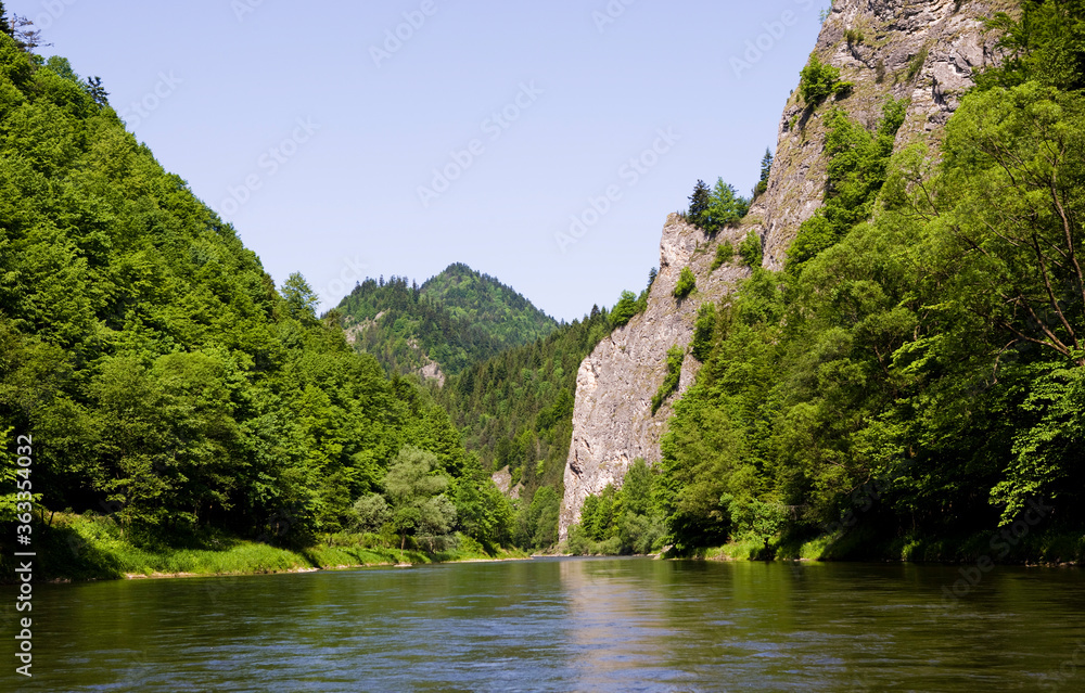 The Dunajec river in Poland