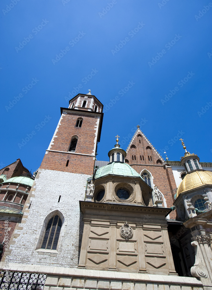 The Wavel cathedral in Krakow, Poland