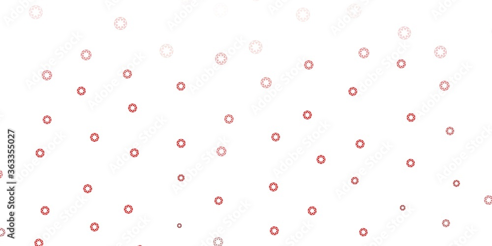 Light red vector template with circles.