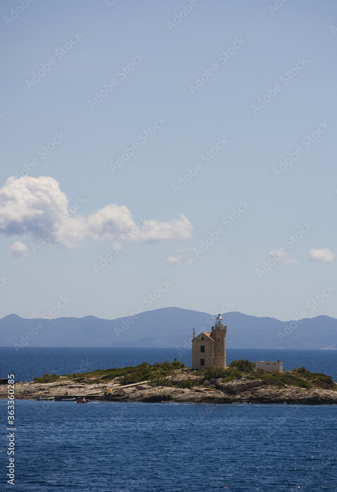 church in adriatic sea, croatia