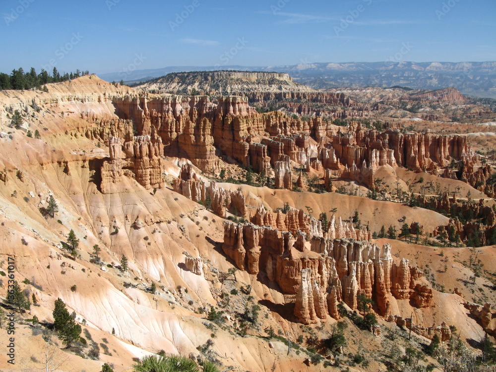 Scenic view on Bryce Amphitheater, Bryce Canyon National Park, Utah, USA Scenic view on Bryce Amphitheater, Bryce Canyon National Park, Utah, USA