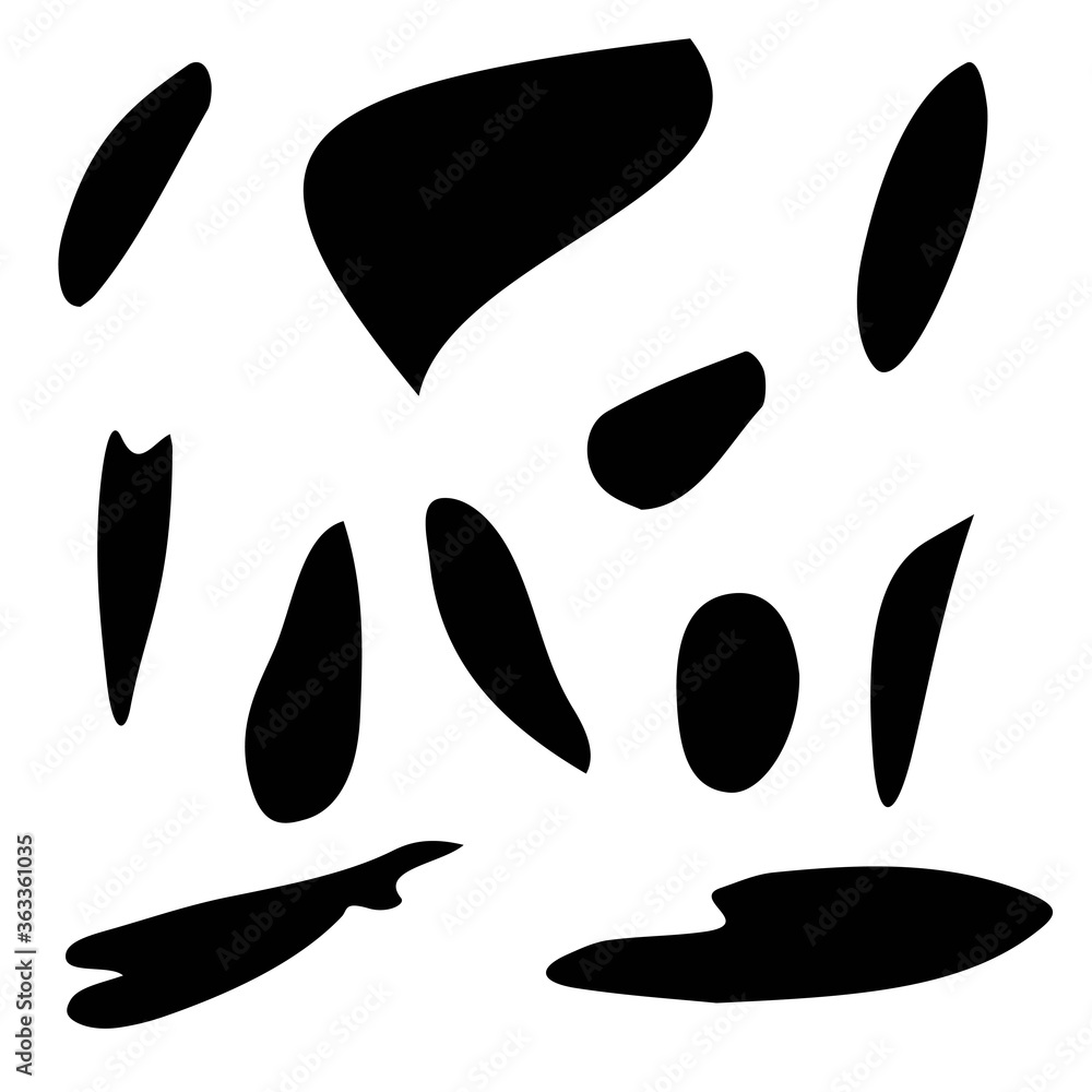 Abstract strokes of black color Abstract strokes of black color