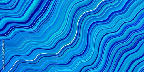 Light BLUE vector background with bent lines. Brand new colorful illustration with bent lines. Template for your UI design.