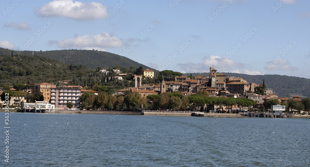 Trasimeno lake in italy