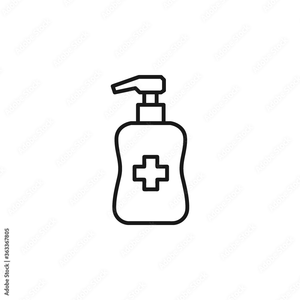 Hand sanitizer icon vector illustration Hand sanitizer icon vector illustration