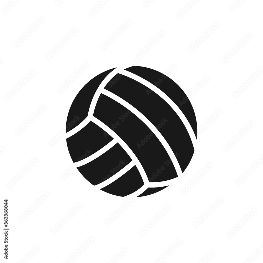 Volleyball icon flat vector illustration Volleyball icon flat vector illustration