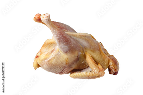 Εκτύπωση καμβά Raw butchered chicken for cooking on a white background