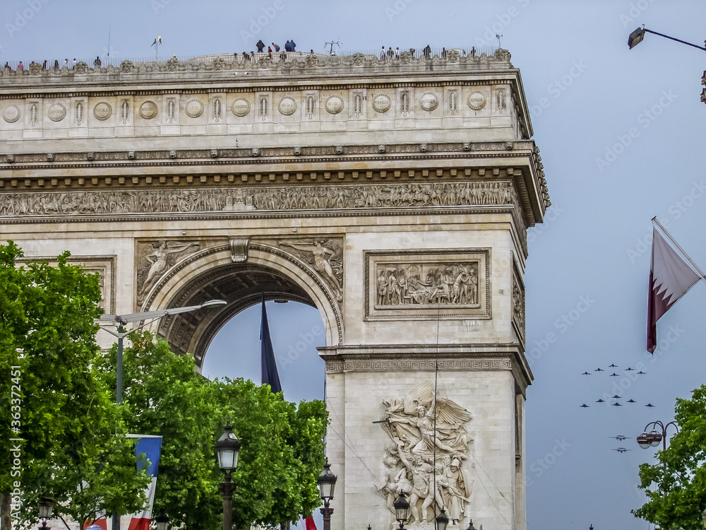 Obraz premium arc de triomphe paris