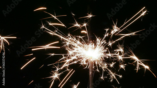 Celebrating Independence Day with sparklers  a 4th of July favorite.