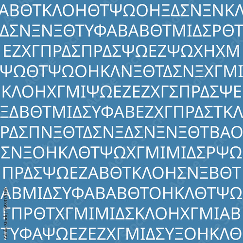 greek decorative ancient alphabet. seamless vector illustration