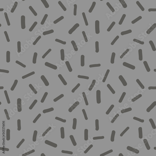 Scattered Lines Hand drawn gray marks on gray background texture pattern. seamless repeat vector pattern surface design