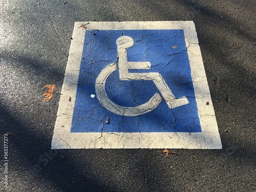 Disabled parking sign