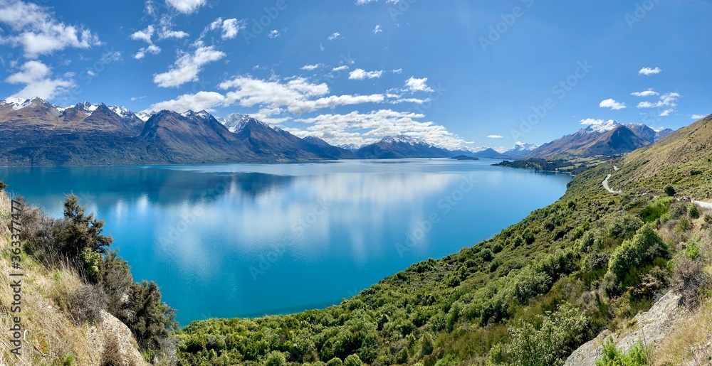 Panoramic View Of Lake Against Sky