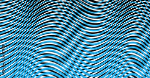 Soft wavy vector moire effect in blue halftones. Abstract wave background from lines and stripes crossing each other. .Background saver for title, image for blog, books, websites, accessories.