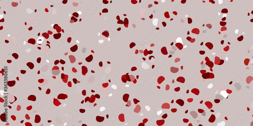 Light red vector pattern with abstract shapes. Light red vector pattern with abstract shapes.
