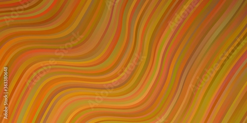 Light Orange vector pattern with lines. Abstract gradient illustration with wry lines. Smart design for your promotions.