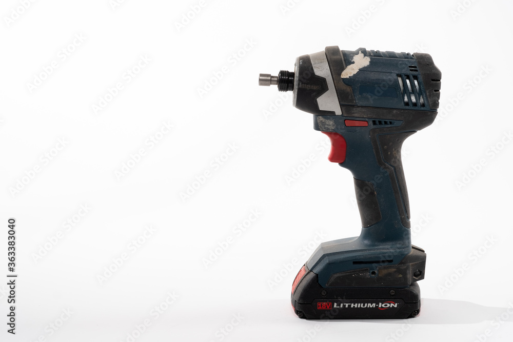 Impact Driver drill isolated on a white background Impact Driver drill isolated on a white background