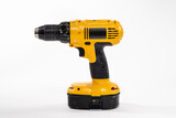 Cordless drill isolared on a white background