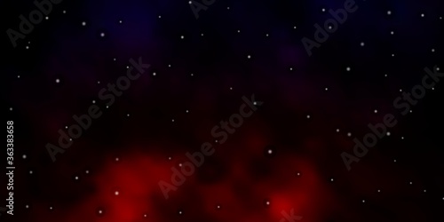 Dark Red vector layout with bright stars. Shining colorful illustration with small and big stars. Pattern for websites, landing pages.