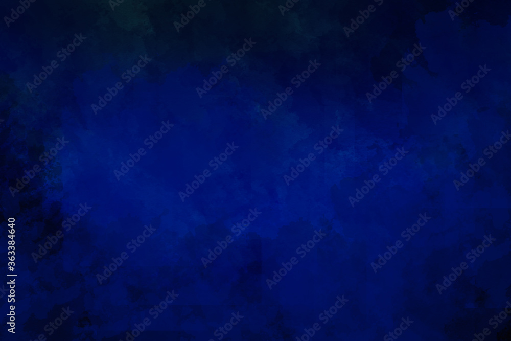 Naklejka premium Dark blue watercolor background with paper surface