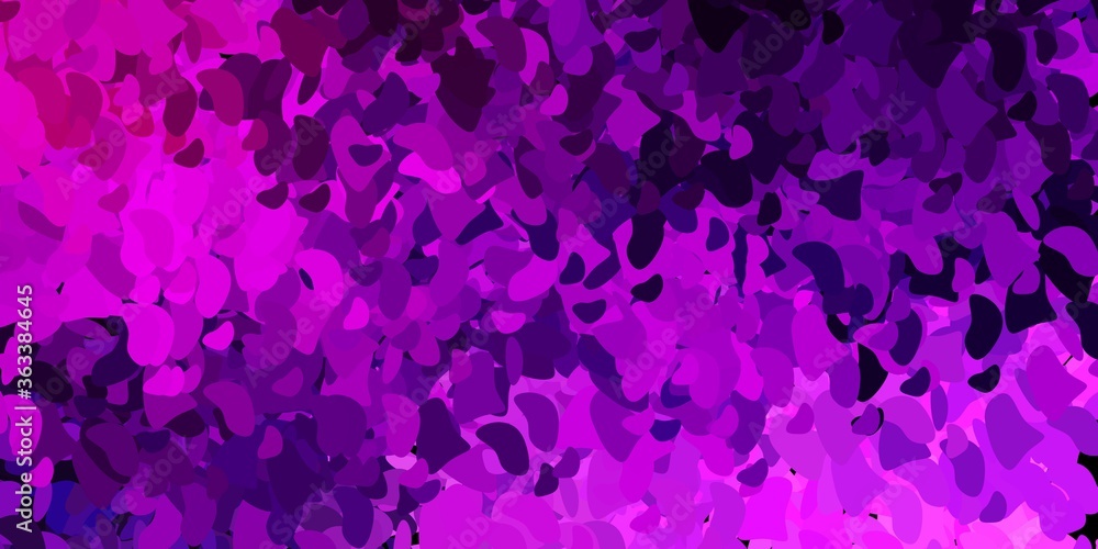Light purple, pink vector pattern with abstract shapes. Light purple, pink vector pattern with abstract shapes.